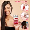 60 Pcs Hair Vitamin Oil Capsule, Hair Treatment Serum Enriched with Moroccan Oil, Macadamia Oil, Avocado Oil, Vitamins A C E Pro B5, No Rinse and Safe for All Hair