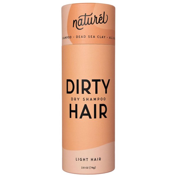 Naturel Dry Shampoo Volumizing Powder for Light Hair | Non Aerosol | Made in USA, No Benzene, Vegan, Cruelty Free, Talc Free, Aluminum Free | Grapefruit Essential Oil | 2.6 OZ Plastic Free Packaging