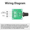 Exqutoo 2Pack PWM Speed Controller Adjustable Driver Switch Low Voltage DC Motor Speed Controller with Speed Control Knob 1.8v 3v 5v 6v 12v 2A 30W