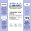 Elderberry with Zinc and Vitamin C for Adults - Immune Support Vitamins for Women and Men Natural Elderberries Black Sambucus Capsules - Immune Defense Multiminerals Supplement, Gluten-Free, 60 Ct