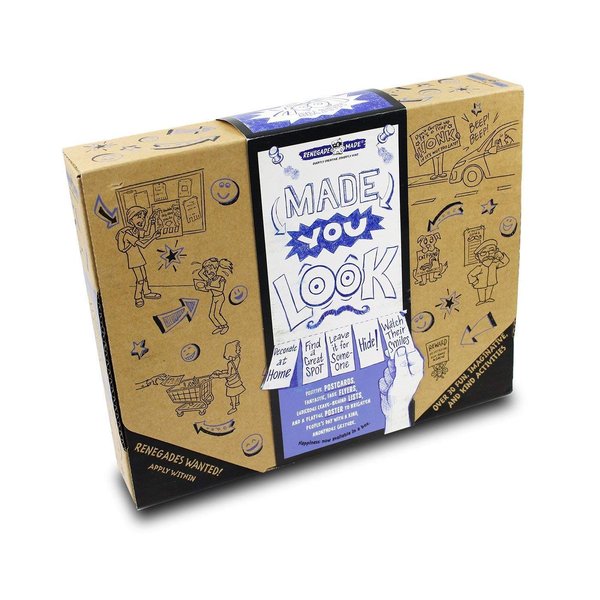 Renegade Made | Made You Look KIT | Fun and Creative Paper Art for Kids. includes Unique Flyers, Postcards and Posters for Kids to Decorate and Leave Around Town!