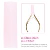 Beavorty 6Pcs Silicone Cuticle silicone cuticle scissors cover silicone cuticle protector nail cuticle nippers sleeve Nippers Cover Silicone (Random Color))