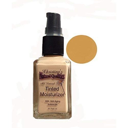 Tinted Moisturizer All Natural Herbal Liquid Foundation - 1oz. Medium Warm