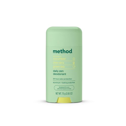 Method Deodorant, Daily Zen, Cucumber, Seaweed + Green Tea notes, 24 Hour Odor Protection, 2.65 oz