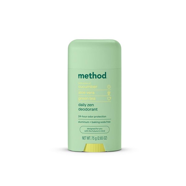 Method Deodorant, Daily Zen, Cucumber, Seaweed + Green Tea notes, 24 Hour Odor Protection, 2.65 oz