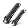 FERYES 2 Pack Nail Clippers - Sharp Nail Trimmers for Men Women Adult, Stainless Steel Fingernail & Toenail Clippers for Thick Nails