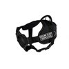 Dean & Tyler D&T FUN-CH SZASD YT-M Fun Dog Harness with Padded Chest Piece, Seizure Alert Service Dog, Medium, Fits Girth 71cm to 86cm, Black with Yellow Trim