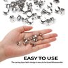 20PCSLocking Pin, Backs LockingPin,Keepers Clasp,Flat Head clamp,Needle Back Lock,Suitable for brooches, Lapels, Badges, Enamel Needles and DIY Crafts,Without Needle