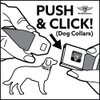 Buckle-Down Seatbelt Buckle Dog Collar - WANTED-DEAD OR ALIVE/Star Tans - 1.5" Wide - Fits 13-18" Neck - Small