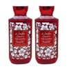 Generic Bath and Body Work Winter Cherry Blossom Aloe + Vitamin E Shower Gel Value Pack - Lot of 2, Red