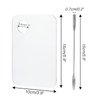 G2PLUS 2PCS Acrylic Cosmetic Palette with 2PCS Spatula,Makeup Palette Mixing Tray Apply for Eye Shadow Nail Art Pigment Blending (Rectangle)