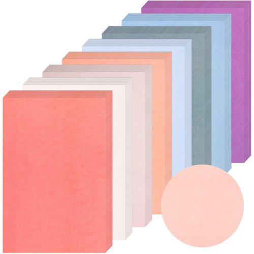 Geyoga 200 Sheets Colored Cardstock Paper Cardstock Starter Kit 4 x 6 Inch 190 GSM Thick Construction Paper Assorted Colors for Craft Scrapbook Party Kids School Supplies, 8 Colors(Retro Color)