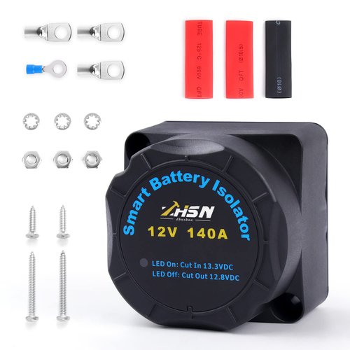 Voltage Sensitive Relay,Zhushan 12v 140amp Voltage Sensitive Relay Dual Intelligent Battery Isolator Used for Digital Display of Rv Yacht Steam Boat Intelligent Dual Battery Isolator