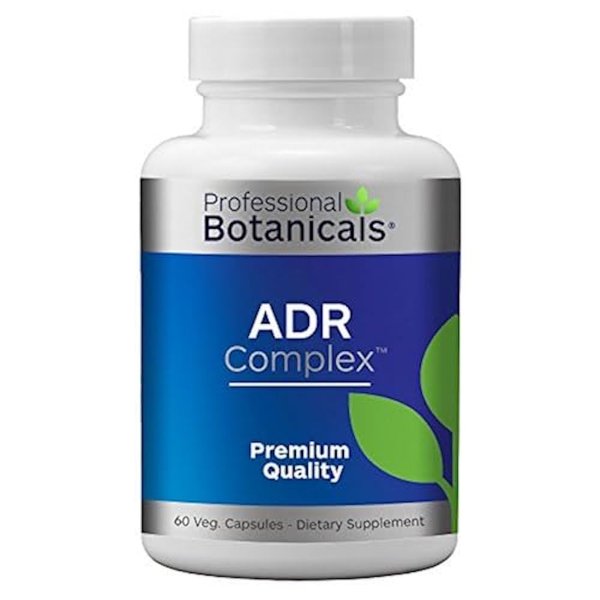 Professional Botanicals Adrenal Complex Supplement – Supports Healthy Adrenal Function, Stress Relief, and Energy Levels – 90 Vegetarian Capsules