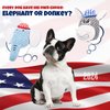 Beuuatm Stuffed Squeaky Dog Toys,Donkey vs Elephant Squeaky Dog Toys for Small Medium Breed, Tug of War Puppy Plush Toys