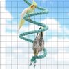 78.7 Inches Bird Spiral Rope Perch, Bird Rope Swing Perch, Bird Cage Stand Pole Accessories, Bird Standing Climbing Toy for Parrot Parakeet Budgies Lovebirds Cockatiels (78.7"/2 M)
