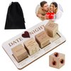Date Night Dice Game, Fun Couples Decision Dice, Wooden Date Night Dice for Couples Set, Valentines Day Gifts Ideas for Boyfriend Girlfriend, Wedding Anniversary Birthday Gifts for Men Women