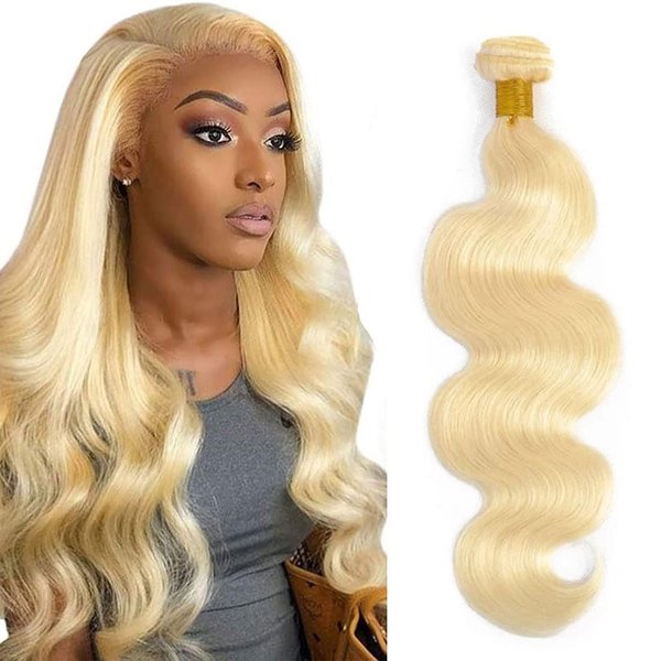 Labamiya Body Wave Blonde 613 Blonde 613 Human Hair Bundles Unprocessed Brazilian Virgin Hair Bundles Natural Color Blonde 613 Blonde 613 Human Hair Quick Weave Hair Extension
