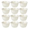 TrueCraftware- 7 oz Bouillon Cup Ivory Color Melamine Set of 12- Dishwasher Safe Break-Resistant Reusable Bowls Serving Soup Bowl Broth Cups Soup Bowls Ice Cream Dipping Sauce