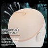 Syhood 4 Packs Halloween Bald Caps Makeup Latex Bald Head Wig Cap Bald Hat Makeup Costume Accessories for Women Adults