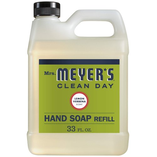 MRS. MEYER'S CLEAN DAY Lemon Verbena Liquid Hand Soap Refill 33 Fl Oz (Pack of 8)