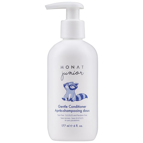 MONAT Junior™ Gentle Conditioner - A safe and gentle Anti Frizz Hair Conditioner for children that rinses out quickly. All Natural Tear-free, Sulfate & Paraben-free - Net Wt. 177 ml e / 6 fl. Oz.