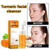 EIVJEC 2Pcs Turmeric Facial Cleanser, Foaming Face Wash, Turmeric Face Wash, Turmeric Acid Foaming Cleanser,Turmeric Facial Wash