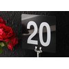 New Star Foodservice 23428 Triton Harp Clip Style, Place Card/Table Number Holder, 1.5 Inch, Silver, Set of 12