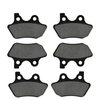 AHL Front & Rear Brake Pads Set for Harley FLHTCU-I Electra Glide Ultra Classic/FLHRCi Road King Classic/Touring FLHT 2000-2007 Dyna FXDLi Dyna Low Rider (Spoke Wheels) 2006 (Semi-metallic)