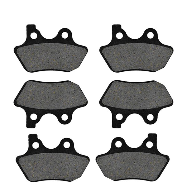 AHL Front & Rear Brake Pads Set for Harley FLHTCU-I Electra Glide Ultra Classic/FLHRCi Road King Classic/Touring FLHT 2000-2007 Dyna FXDLi Dyna Low Rider (Spoke Wheels) 2006 (Semi-metallic)