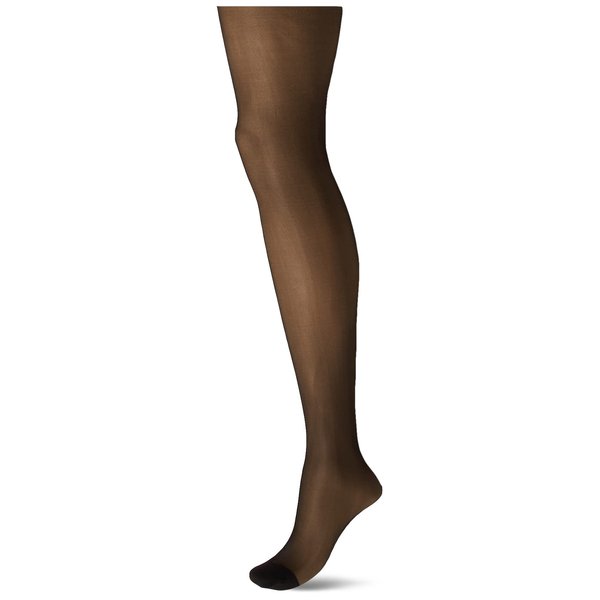Berkshire womens Plus-size Queen Silky Sheer Control Top Reinforced Toe 4489 Pantyhose, Fantasy Black, 3X-4X US