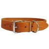 Genuine Leather Studded Dog Collar, 1.25" Wide. Fits 15"-18.5" Neck. Amstaff