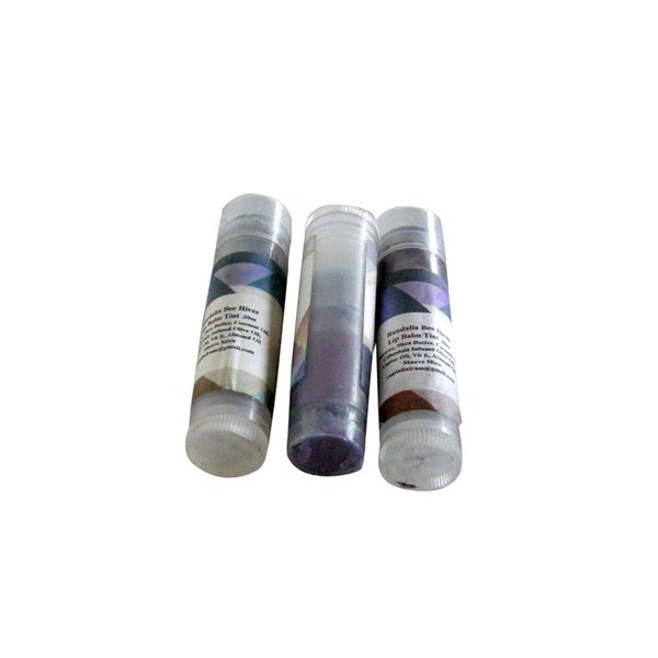 Set of 3 Lip Balm Tint, Mauve Mica, Randalia Bee Hives