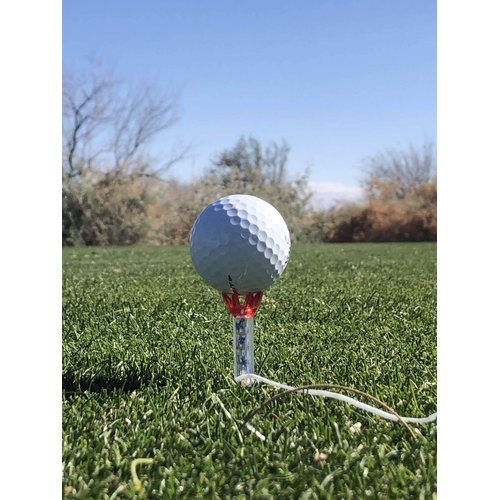 VISUALIZE Beak Eco Tee – Reusable Magnetic Golf Tee for Enhanced Drive Distance & Iron Shot Precision (5-Pack) Red, Blue