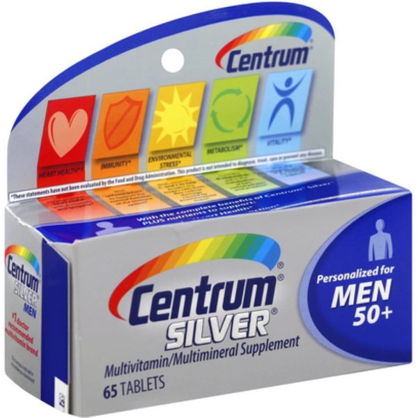 Centrum Silver Men 50+ Multivitamin Tablets 65 ea