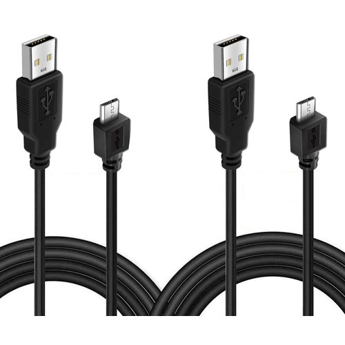 2 Pack 10ft PS4 Controller Charging Cable, Play and Charger Data Sync Cord for Sony Playstation 4/ PS4 Pro/ PS4 Slim/ PS4 Controllers, Microsoft Xbox One X/One S/One Elite/One Controllers