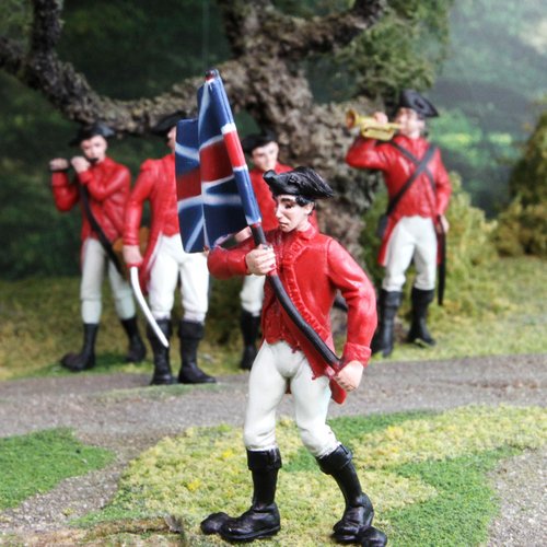 Safari Ltd. Revolutionary War British Army Designer TOOB - Set of 6 Detailed Miniature Figures Including General Cornwallis - Educational Toy Figurines for Boys, Girls & Kids Ages 3+