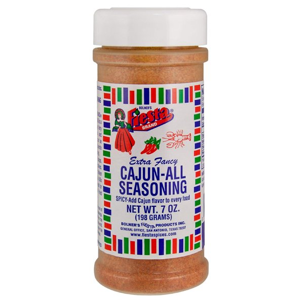Bolner's Fiesta Brand Cajun All Purpose Seasoning, 7 Ounce Shaker (No MSG Blend)