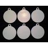 Magnum Target - Pistol ONLY 8 Inch Diameter Eared Hanger/Gong Targets - 6pc Action 3/8" Mild Steel NRA Plates