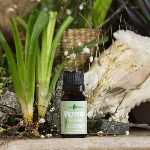 Vetiver Essential Oil, 100% Pure Vetiver Oil for Diffuser, Organic Essential Oil for Relaxation, Farm-Fresh from Thailand, 10ml .33 fl oz, Chrysopogon Zizanioides