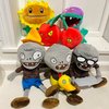 6Pcs Plants vs Zombies Plush Toys Zombie Sets,Ducky Newspaper Conehead Zombie,Sunflower Chomper Cherry Bomb Plant Soft Plants vs Zombies Toys PVZ Plush 1 2 for Birthday,Party,Halloween & Christmas