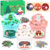 3 Pack Christmas Butter Slime Kit for Kids, Scented Slime with Santa Claus, Snowman, Christmas Tree Charm, Soft, Non-Sticky, Goodies Bag Toy for Christmas Party Favors, Birthday Gifts for Girl Boy