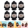Dollhouse Miniature Lantern, 6pcs Mini Kerosene Lamp Light Fairy Garden Figurine Micro Landscape Ornament for Doll Gardening Succulent Patio Plants Pot