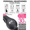 HanRongDa Radio Headphones Portable Stereo FM Radio with Best Reception, DSP Digital Personal Wireless Headset with Preset Stations, AA Battery Operated for Walking, Traveling, Jogging HRD-600
