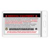 Medical Alert Equipment Luggage Tag - Handle with Care, DOT and ACAA regulations (MELT-112) Quantity (4)