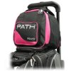 Pyramid Path Plus One Spare Tote Bowling Bag (Black/Hot Pink)