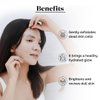 LuxaDerme Revive & Radiate 3 Step Tune-Up Kit - Cleansing Scrub, Bio Cellulose Sheet Mask, Booster Cream (Pack of 5)