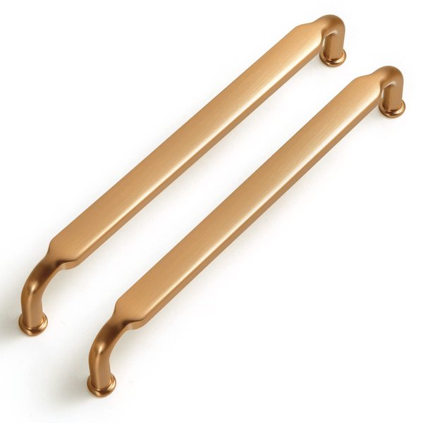 Goo-Ki 6 Pack 6-1/4 Inch （160mm） Hole Center Cabinet Pulls Dark Champagne Bronze Zinc Alloy Kitchen Drawer Pulls Drawer Handles 6.7 Inch Length 2202-CB-160