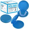 [3 Pack] Impresa Retainer Case Set Intended for Invisalign Teeth Aligner - Slim Pocket-Sized Aligner Case to Take Anywhere - Retainer Cases for Secure Close & Easy Open - Retainer Holder