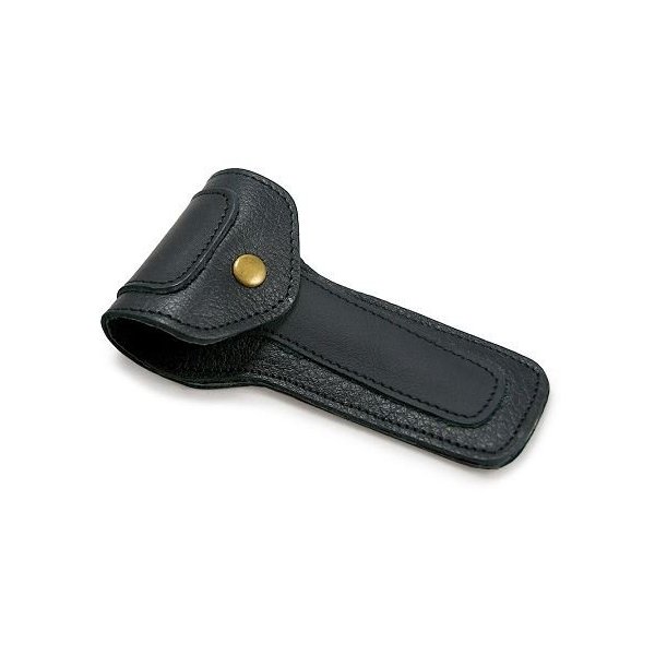 West Coast Shaving Leather Safety Razor Case, Black